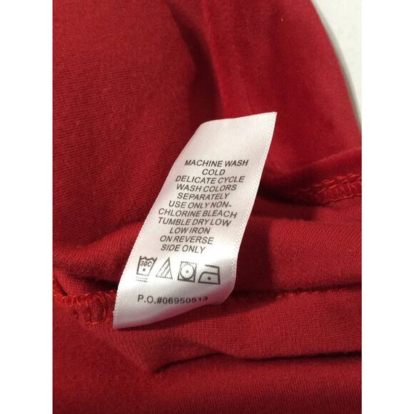 Woman Within Women's Velvet Velour Button Up Shirt Top Red Long Sleeves 14-16/M - Picture 11 of 13